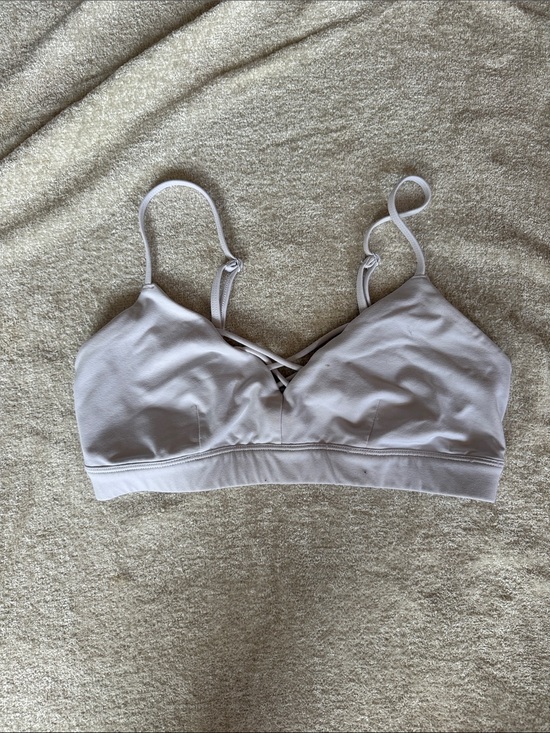 ALO Yoga Other - ALO Yoga Light Gray Wireless Bralette with Crisscross Front
